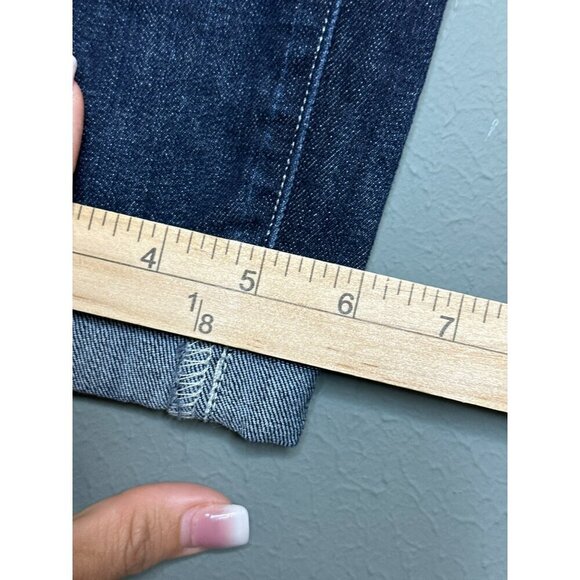 True Religion Halle Women's 29" Super Skinny Mid-Rise Crop Rolled Jeans Lonestar - Picture 8 of 16